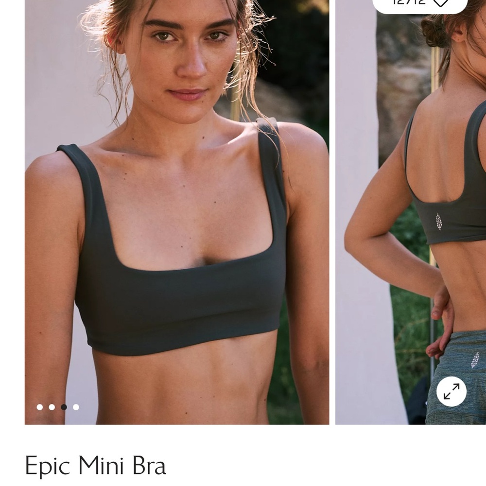 Epic Mini Bra in Charcoal